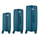 2E 2E Suitcase set 3in1, M7979, polypropylene, (L+M+S), lock (not TSA), anti theft zipper, 4 wheels, light blue (2E-PP-M7979-SET3-LB)
