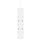 Сетевой фильтр питания Belkin 4хТипF, 16А, USB-A/USB-C 18Вт, 2м (SRB001VF2M-V2)