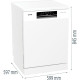 Gorenje Dishwasher, 16sets, A+++, 60cm, display, 3 basket, AquaStop, white (GS643E90W)
