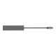Концентратор Trust HALYX FAST 3USB+CARD READER USB-C ALUMINIUM (24191_TRUST)