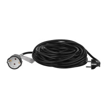 2E Мережевий подовжувач 1XSchuko, 3G*1.5мм, 15м, black (2E-PC315M15)