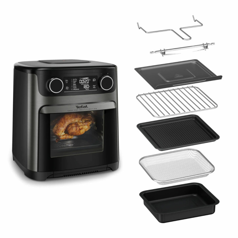 Tefal air fryer Easy Fry Multifunctional 1800W, sensor, plastic, black (FW5558E0)