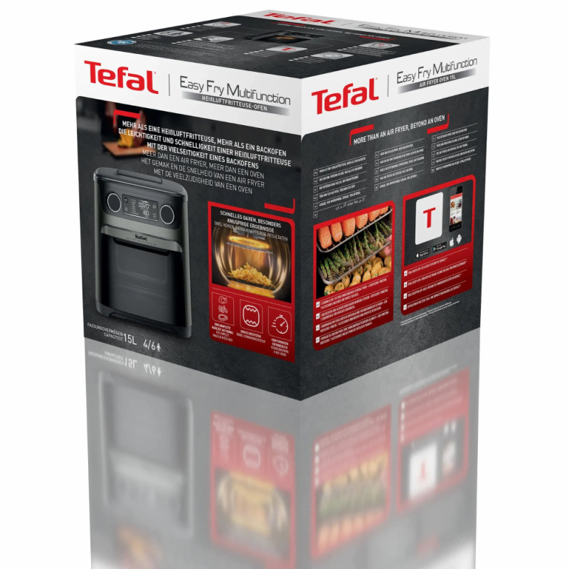 Tefal air fryer Easy Fry Multifunctional 1800W, sensor, plastic, black (FW5558E0)