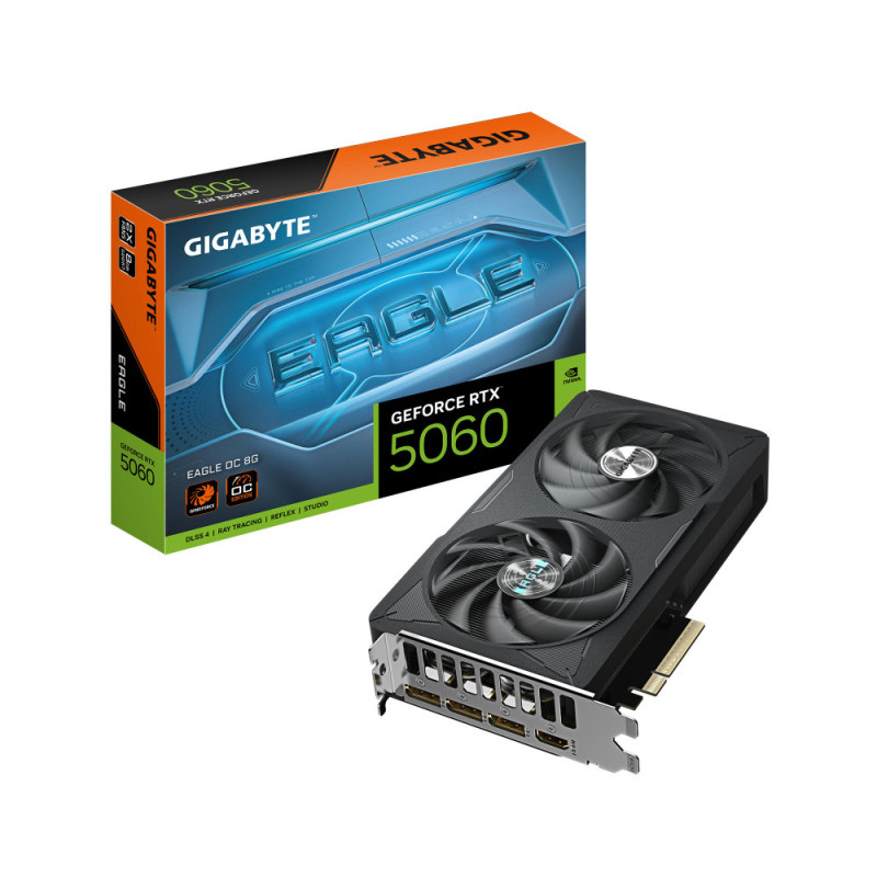 Gigabyte Graphic Adapter GeForce RTX 5060 8GB GDDR7 EAGLE OC (GV-N5060EAGLE_OC-8GD)