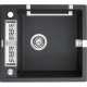 Deante Kitchen sink granite, square, no drainboard, 560х500х219mm, bowl - 1, over-mounted, metallic graphite (ZRM_G103)