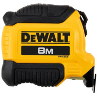 DeWALT Рулетка DeWALT COMPACT, 8мх28мм, з фіксатором змотування, АБС-пластик, магніт (DWHT38128-0)