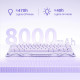 GravaStar Mechanical keyboard GravaStar Mercury K1 80keys, GravaStar x Kailh Cheery Pink, EN, BT/WL/USB, Lavender Purple (GSK1_PL)