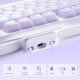 GravaStar Mechanical keyboard GravaStar Mercury K1 80keys, GravaStar x Kailh Cheery Pink, EN, BT/WL/USB, Lavender Purple (GSK1_PL)