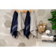 ARDESTO Terry towel set Holiday 2 pcs., 50х90cm, 70х140cm, 100% cotton, silver (ART2557SV)