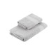 ARDESTO Terry towel set Holiday 2 pcs., 50х90cm, 70х140cm, 100% cotton, silver (ART2557SV)