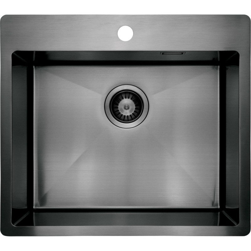 Deante Kitchen set Olfato steel sink ZPO_D10B + tap BQO_D72M, titanium (ZPOED10B)