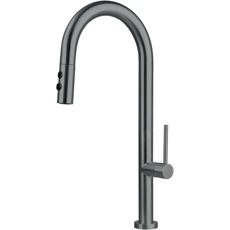 Deante Kitchen set Olfato steel sink ZPO_D10B + tap BQO_D72M, titanium (ZPOED10B)