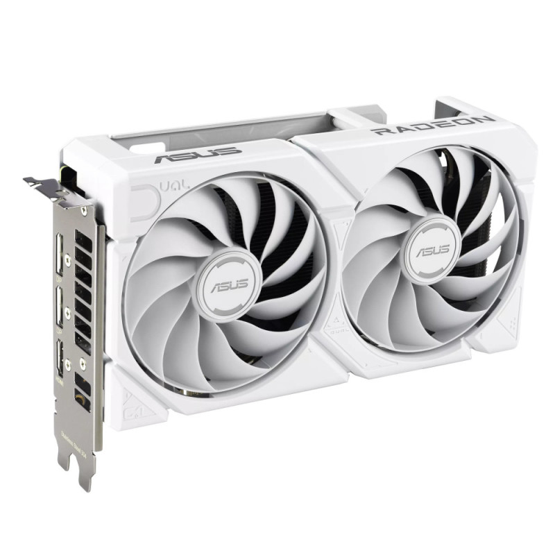 ASUS Вiдеокарта Radeon RX 9060 XT 16GB GDDR6 OC DUAL-RX9060XT-16G-WHITE білий (90YV0LG3-M0NA00)