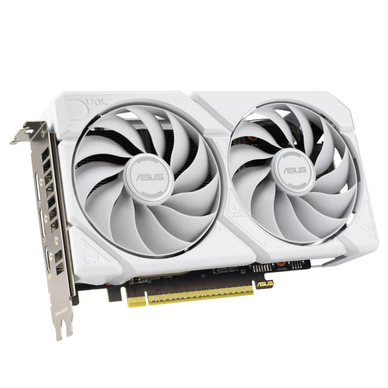 ASUS Вiдеокарта Radeon RX 9060 XT 16GB GDDR6 OC DUAL-RX9060XT-16G-WHITE білий (90YV0LG3-M0NA00)