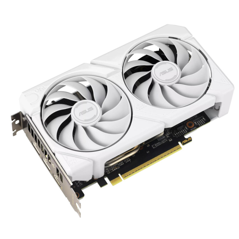 ASUS Вiдеокарта Radeon RX 9060 XT 16GB GDDR6 OC DUAL-RX9060XT-16G-WHITE білий (90YV0LG3-M0NA00)