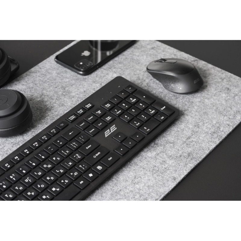 2E Keyboard membrane KS260 106key, WL, EN/UK, black (2E-KS260WB)