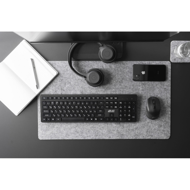 2E Keyboard membrane KS260 106key, WL, EN/UK, black (2E-KS260WB)