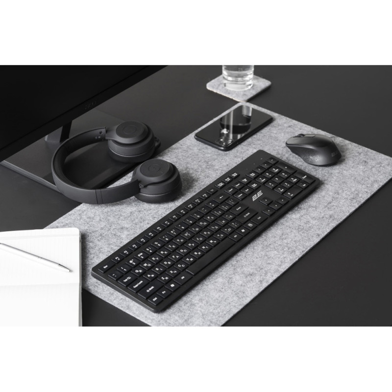 2E Keyboard membrane KS260 106key, WL, EN/UK, black (2E-KS260WB)