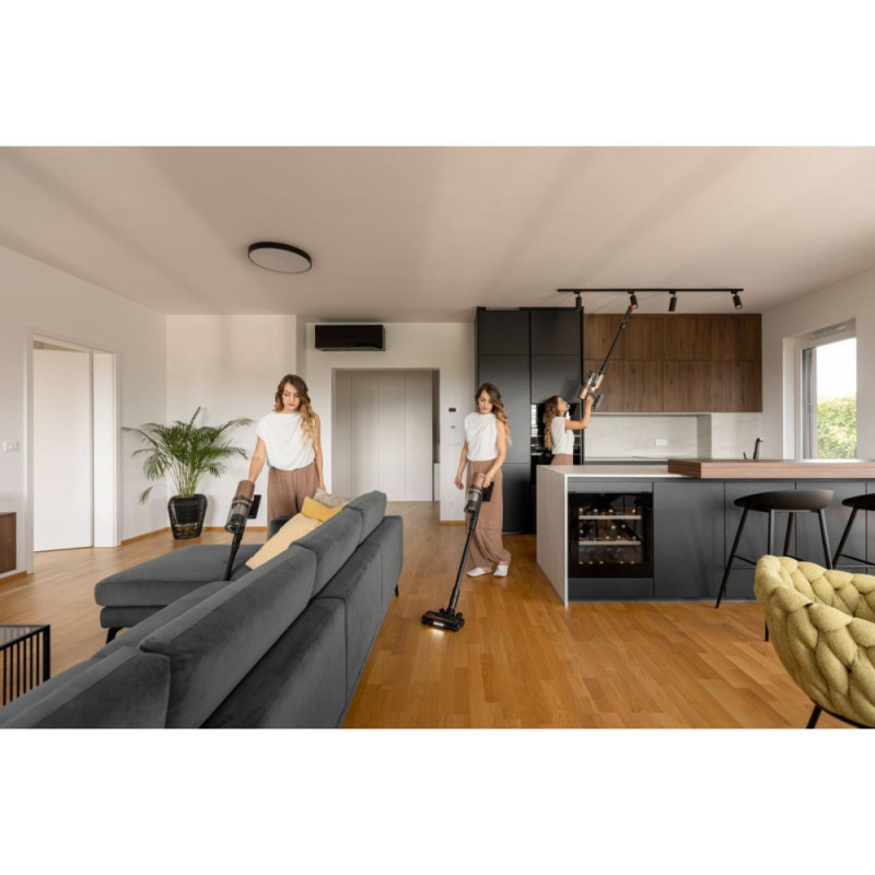 Gorenje Пилосос Gorenje бездротовий, 125Вт, конт пил -0.6л, автон. робота до 60хв, HEPA, підсвічування, індикатор, турбощітка, бронзовий (SVC259449NDCO)