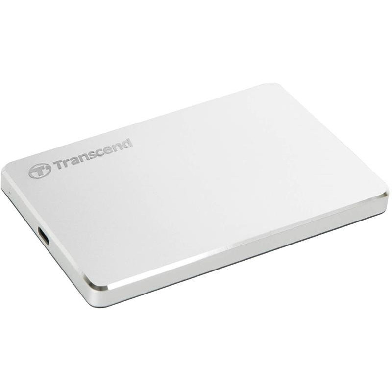 Transcend StoreJet 25C3S[Портативний жорсткий диск 2TB USB 3.1 Type-C StoreJet 25C3S Срібний] (TS2TSJ25C3S)