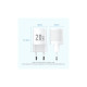 Зарядное устройство Vention 1xUSB-C PD20W GaN + cable USB-C to USB-C white (TZ-FEPW0-EU-01)