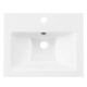 ARDESTO Раковина, умивальник ARDESTO Sati, штучний камінь, прямокут., з отвором для змішувача, з отвором для переливу, 595x450x158мм, накладний, білий (ST_001)