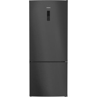 Siemens Холодильник Siemens з нижн. мороз., 186x75x80, xолод.відд.-406л, мороз.відд.-120л, 2дв., E, NF, чорна нержавіюча сталь (KG76NCXE0N)