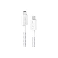 Дата кабель USB-C to USB-C 1.8m 322 White Anker (A81F6H21)