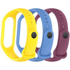Ремінець до фітнес браслета Armorstandart комплект 3шт Xiaomi Mi Band 7/6/5 New Style Viola (ARM87046)