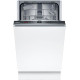 Bosch Посудомийна машина Bosch вбудована,  9 компл., F, 45см, білий (SPV2IKX01K)