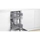 Bosch Посудомийна машина Bosch вбудована,  9 компл., F, 45см, білий (SPV2IKX01K)