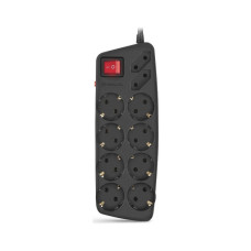 Сетевой фильтр питания REAL-EL REAL-EL RS-10 Protect, 5m, black (EL122300040)