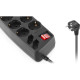 Сетевой фильтр питания REAL-EL REAL-EL RS-10 Protect, 5m, black (EL122300040)