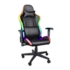 Trust Крісло GXT 716 Rizza, ПУ шкіра, 3D-Armrests, RGB, чорний (25376_TRUST)