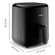 Tefal Мультипіч Easy Fry Max, 1500Вт, чаша-5л, сенсорне керув., 10 програм, пластик, чорний (EY245840)