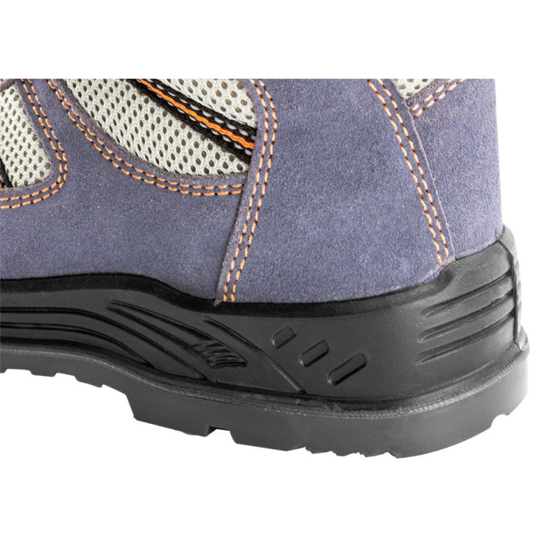 Neo Tools Work boots, suede, shock absorption, anti-puncture, steel toe cap, S1P SRC, CE, size 45(30cm), blue (82-046)