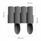 Cellfast Lawn fence STANDARD, 4 elements, 2.3m, gray (34-044)