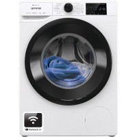 Gorenje Стиральная машина фронтальная, 8кг, 1400, A+++, 55см, дисплей, инвертор, пар, Wi-Fi, белый (WPNEI84A1SWIFI)
