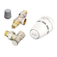 Danfoss Комплект термостатический Regus RA-FN + RLV-S боковое подкл, 1/2" осевой (015G5311)