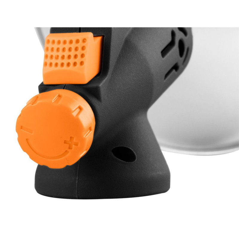 Neo Tools gas camping heater, 92g/hour, cartridge, regulator, piezo ignition, black (90-134)