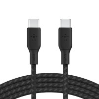 Belkin Кабель заряджання/синхронізації USB-С > USB-С 2м, 100Вт, плетений, чорний (CAB014BT2MBK)