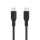 Belkin Cable USB-C - USB-C BRAIDED 100W 2m Black (CAB014BT2MBK)