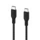 Belkin Cable USB-C - USB-C BRAIDED 100W 2m Black (CAB014BT2MBK)