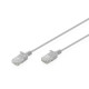 Патч-корд 0.5м, UTP, cat.6, Sliim, AWG 32/7, Cu, LSZH, grey Digitus (DK-1618-005S)