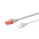 Патч-корд 0.5м, UTP, cat.6, Sliim, AWG 32/7, Cu, LSZH, grey Digitus (DK-1618-005S)