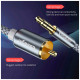 Кабель мультимедийный 3.5mm M to 2xRCA M 2.0m Essager (EYPZJ-MYA0H)