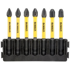 DeWALT Биты FlexTorq 57 мм Рh1 Рh2 Рh3 набор 7шт (DT70818)