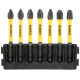 DeWALT Біти FlexTorq 57 мм Рh1 Рh2 Рh3 набір 7шт (DT70818)