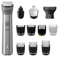 Philips Тример Series 5000, для бороди, вусів, окантовки, голови, тіла, акум., насадок-12, сталь, сірий (MG5940/15)