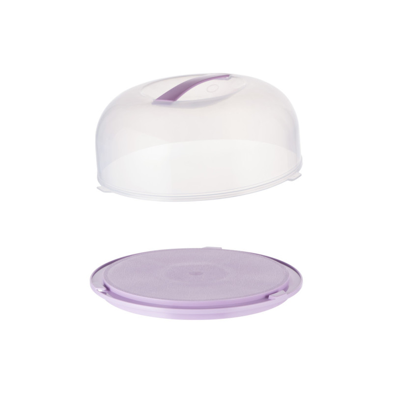 ARDESTO Cake carrier Tasty baking with lid, 28.4*11.5cm, lilac (AR2328LP)